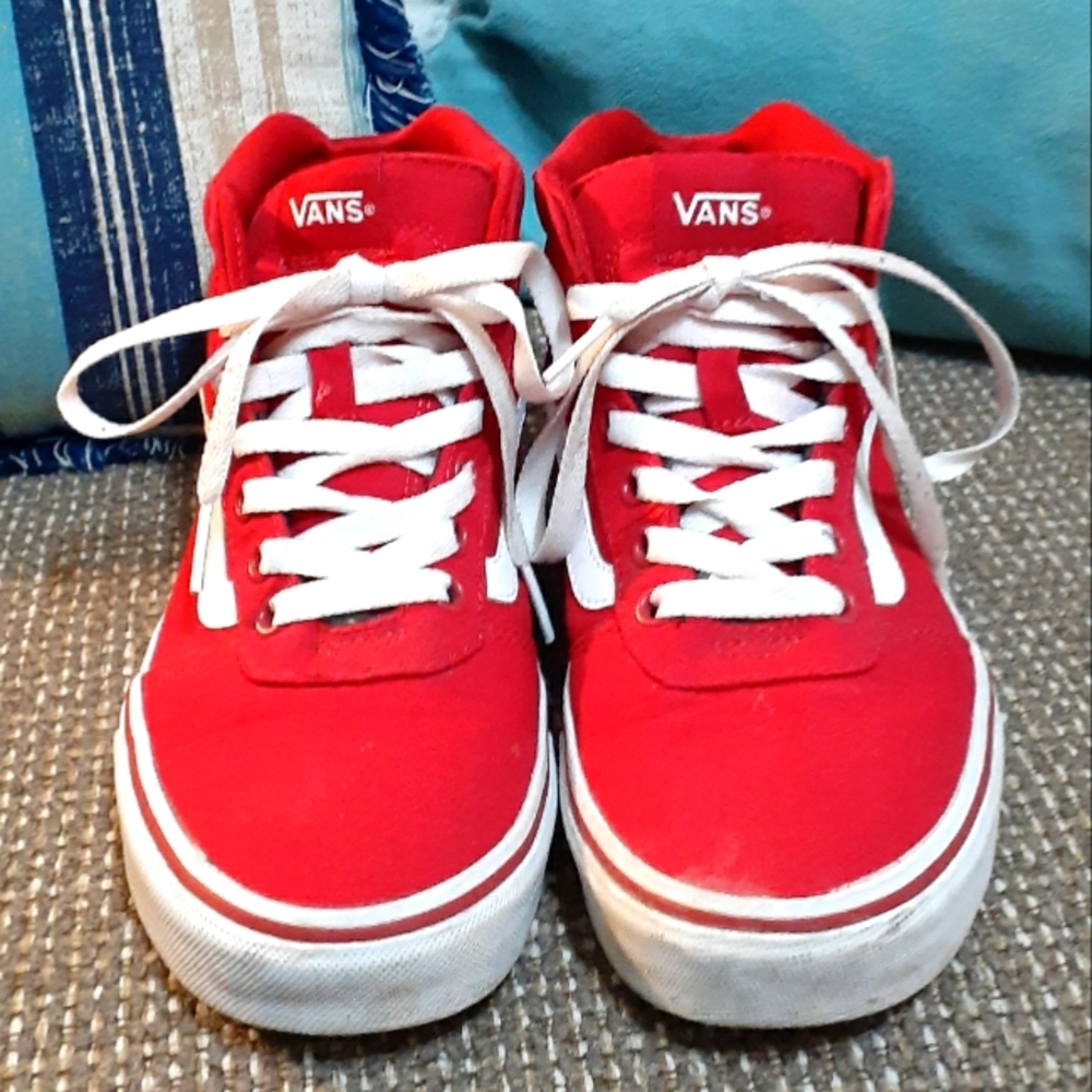 Red Hightop Vans